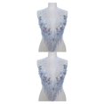 thumbnail image 1 of maskred Sturdy And Durable Lace Applique With 3D Beads And Rhinestones With Materials Are Sturdy And Durable Multiple Colors Light purple A 2Set, 1 of 6