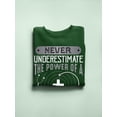 thumbnail image 3 of The Power Of A Physician Sweatshirt Men - Men Sweatshirt, Forest Green, 2XL, 3 of 4