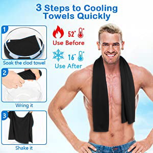 Buy 2 get 2 free ice Cooling Towel for Sports/Workout/Fitness/Gym/Yoga  towels