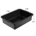 thumbnail image 2 of Oymlclivisa 12 Packs 13 L Plastic Commercial Bus Boxes, Plastic Restaurant Dish Tubs, Black, 2 of 8