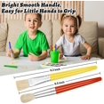 thumbnail image 2 of Colorful Toddler Paint Brush 16 Pcs Large Washable Chubby Paint Brushes, 2 of 5