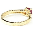 thumbnail image 3 of Galaxy Gold 14K Solid Yellow Gold Immediate Delight 0.65 ct Ruby Diamond Ring (11), 3 of 4