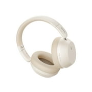 Baseus Over Ear Headphones Bluetooth 5.3 50H Playtime Foldable Wireless Headphone, White