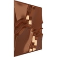thumbnail image 2 of 19 5/8"W x 19 5/8"H Rogue EnduraWall Decorative 3D Wall Panel, Bright Coat Copper (Covers 2.67 Sq. Ft.), 2 of 6