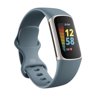 Fitbit Blaze Smart Fitness Watch, Blue, Silver, Small  display picture 1