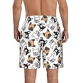 thumbnail image 3 of Naloa French Bulldog3 Men's Beach Shorts, Surfing shorts, Swim trunks, Quick Dry Swim Trunks for Surfing Beach Fun - 3X-Large, 3 of 9