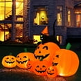 thumbnail image 2 of Patiojoy 7.5 FT Halloween Inflatable Pumpkin Combo with Witch Black Cat Blow up Pumpkin Decoration with LED Lights, 2 of 7