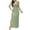 Matcha Green, variant on Women's Cutout Side Slit Maxi Tank Dress Eyelet Detail Semi Sheer Stretch Lined 100% Polyester Fabric for Summer Wear