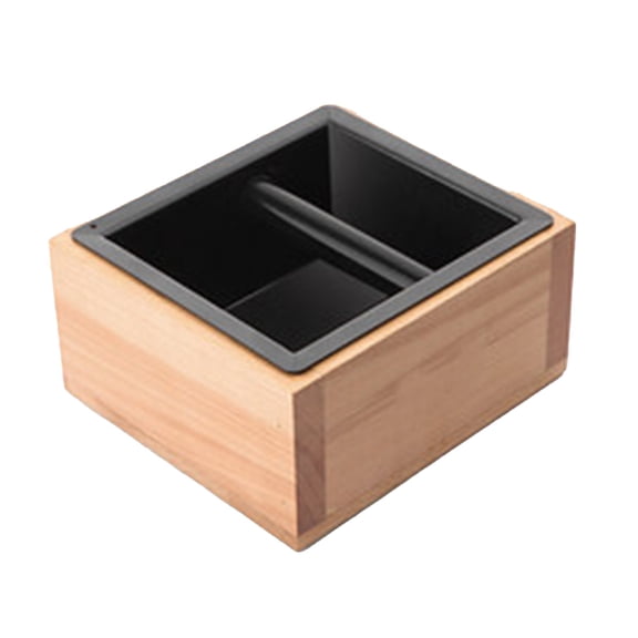 Coffee Ground Knock Box Espresso Grind Bucket Wooden Bucket Detachable