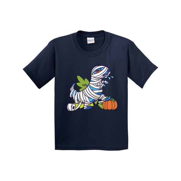 Inktastic Halloween Dinosaur Mummy Youth T-Shirt