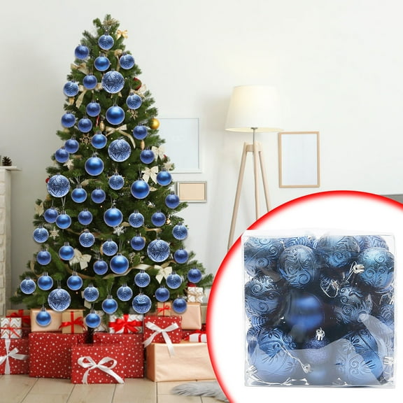 YANHAIGONG Christmas Ball Ornaments Set,Shatterproof Christmas Decorations Tree Balls,Xmas Decorative Balls Hanging Ornaments,50pcs Christmas Ball Set,Christmas Tree Window Display Decoration Pendant