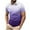 Purple, variant on Seeotter Men's Casual Polo Shirts Classic Button Basic Short Sleeve Shirt Gradient Soft Tees Golf Stylish Tops