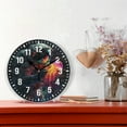 thumbnail image 2 of Yayeee 10" Wall Clock Battery Operated Quartz Round Silent Non-Ticking Home Decor,Black Astronaut, 2 of 6