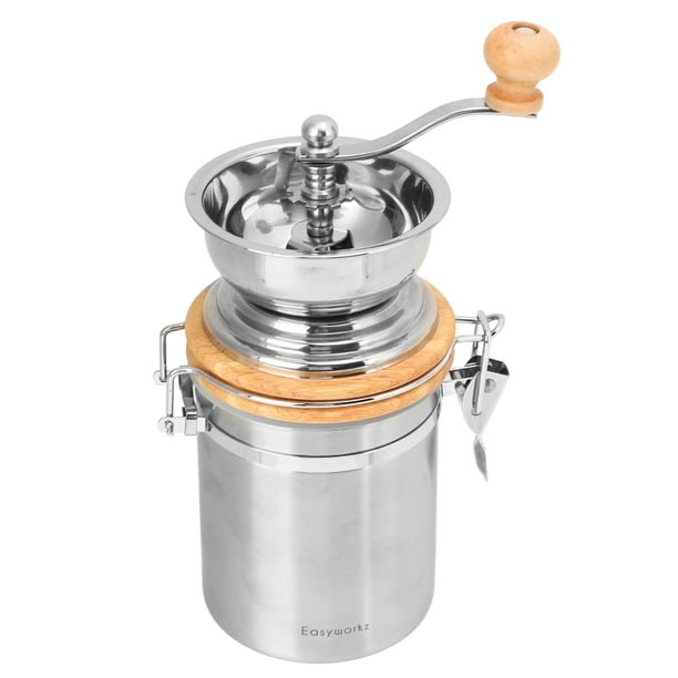 304 Stainless Steel Hand Coffee Bean Mill, Small Manual Coffee Grinding