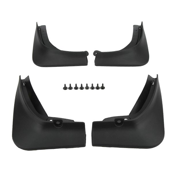 4pcs/set Car Mudguard ABS Black Mud Flap Splash Guard Replacement for Tesla Model 3 2016?2021