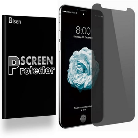 Apple iPhone X [2-Pack BISEN] Privacy Anti-Spy Screen Protector, Privacy Film To Keep Your Screen Secret, Anti-Scratch, Anti-Fingerprint