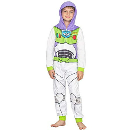 Disney Toy Story Buzz Lightyear Boys Costume Pajama Costume Hooded Union Suit