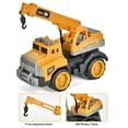 thumbnail image 4 of Large Durable Crane Toy, Inertia-Powered Engineering Vehicle Model, Heavy Lift Construction Play for 3+ Years, Alloy Hoisting Vehicle, 4 of 9
