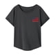 thumbnail image 1 of Camiseta de mujer de verano elegante cuello redondo para oficina calle vacaciones desplazamientos XL, 1 of 7