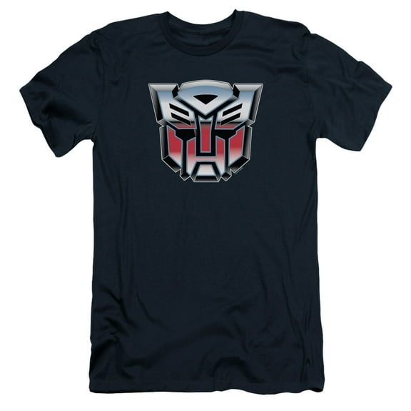 Transformers Autobot Airbrush Logo S/S Adult 30/1 T-Shirt Navy