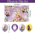 thumbnail image 3 of 32 Pcs For Tangled Movie For Princess Theme Birthday Party Decorations,With 5*3ft Birthday Backdrop Decorations,18 Balloons,13 Cupcake Toppers,All-in-One Party Supply Set, 3 of 6