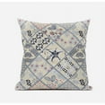 thumbnail image 2 of Fall Patch Snowflowers Throw Fabric Pillow with Zip in Dark Green Peach 18x18, 2 of 6