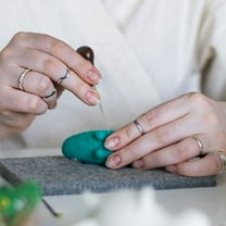 FELTECHELECTR Leather Craft Tool Kit for Home Use with Assorted Color and Complete Accessories 1 Set