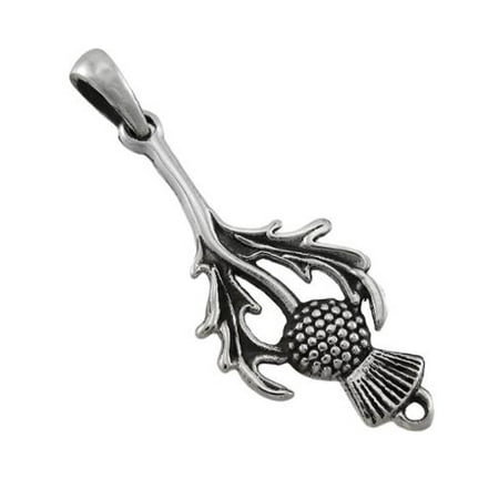 Scottish Thistle Jewellery - Scottish Thistle Sterling Silver Charm / Pendant Scotland