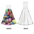 thumbnail image 2 of Kdxio Easter Eggs1 Hand Towel with Loop Hanging Towel Absorbent Tie Towels for Kitchen Tea Bar Bathroom Decor, 2 of 7