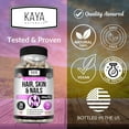 thumbnail image 4 of Kaya Naturals Hair Skin Nail Capsules with Biotin | Hair and Skin Vitamins, Vitamin D Vitamin B-12 A Folic Acid Support, Hair Support Vitamin Supplement for Hair Skin Nails- 30 Count Capsules, 4 of 5