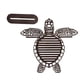 thumbnail image 4 of Organizador de joyas de tortuga, expositor de aretes, colgador de joyas de escritorio Marrón, 4 of 9