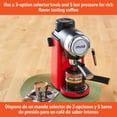 thumbnail image 4 of IMUSA 4cup Electric Epic Espresso Cappuccino Maker, Red, 4 of 8