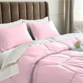 thumbnail image 3 of 1 Piece Honeycomb Design Comforter, 800 TC, 100% Egyptian Cotton, Super King Size Light Pink Solid, 3 of 5