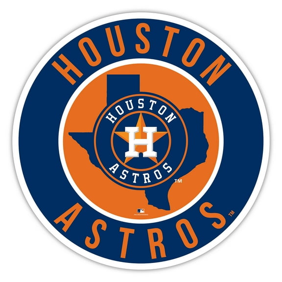 Houston Astros 12" State Circle Sign