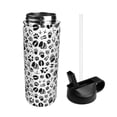 thumbnail image 2 of Uemuo Black Footprints Print 18oz Sports Insulated Kettle, Water Bottle, Outdoor Sports Bottle, Insulated Hydration Bottle with Handle & Flip Straw, 2 of 8