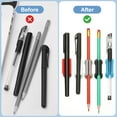 thumbnail image 4 of Uxcell 20 Pcs Adhesive Pencil Holders for Desk, Universal Pencil Clip Silicone Pen Holder Office Desk Pen Organizer for Wall Clipboard Teacher Supplies, Multicolor, 4 of 6