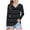 Dark Gray A, variant on WRKEKC Girls Long Sleeve Tees Casual Playful Trendy Polka Dot Print V Neck Soft Stretchy Comfortable Slim Fit Blouses for Spring Fall 3-14 Years