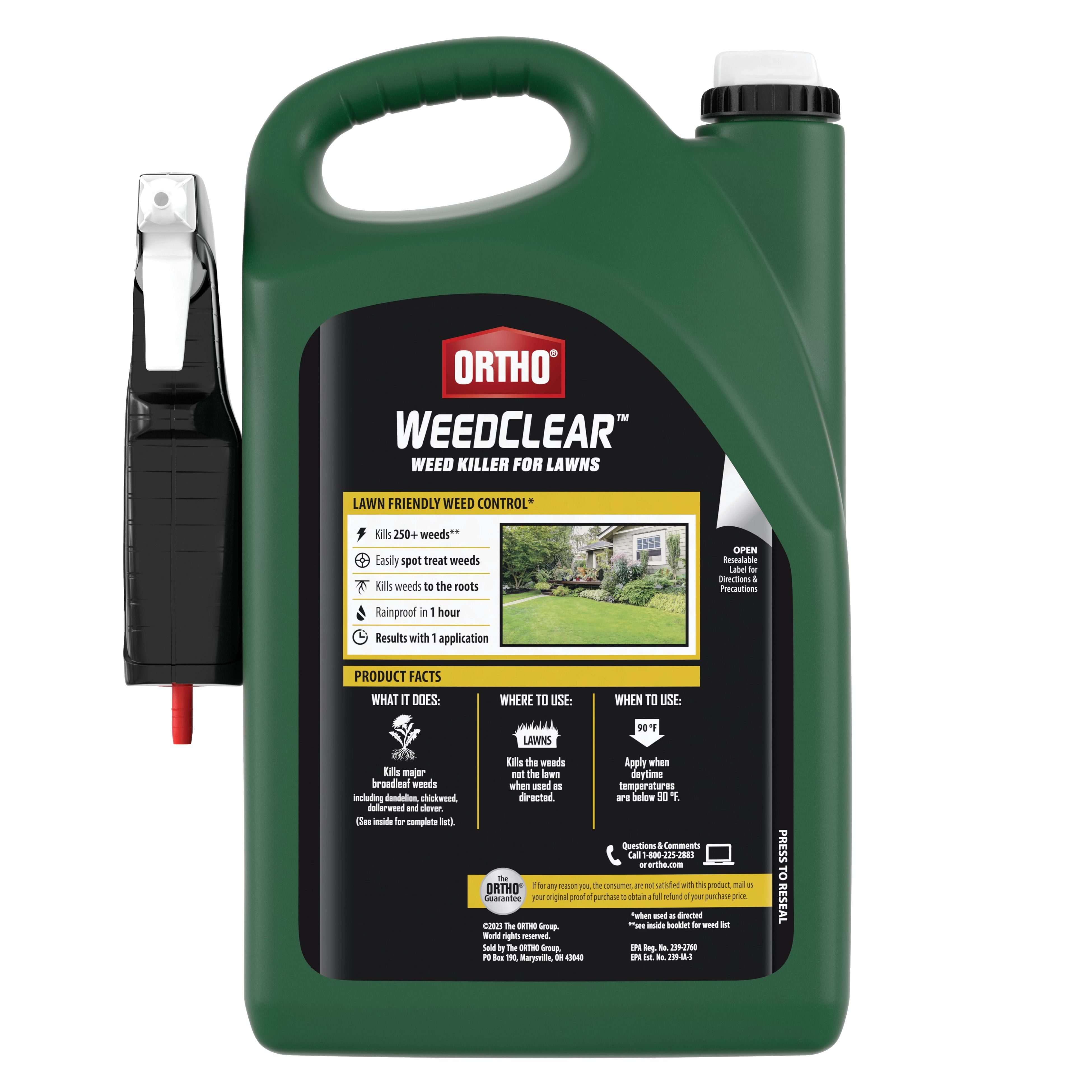 Ortho WeedClear Weed Killer for Lawns, 1 gal., With Trigger Sprayer