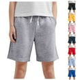 thumbnail image 5 of Futezty Athletic Shorts for Boys Cotton Loose Casual Elastic Waist Summer Shorts Boys Girls Basketball Shorts Athletic Soccer Shorts Casual Breathable Loose Pants, 5 of 5