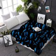 thumbnail image 4 of Custom Name Hammerhead Shark Blanket Gifts for Girls Boys Shark Gifts for Shark Lovers Personalized Shark Throw Blanket for Teens Flannel Fleece Customized Animal Ocean Fish Blankets for Sofa 60x50In, 4 of 6