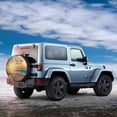 thumbnail image 2 of Haiem Spare Tire Cover , Wheel Cover with Tropical Sunset Beach Scene printed, Camper Spare Tire Cover Fit for Jeep Wrangler Rv SUV Truck Travel Trailer-15 inch, 2 of 8
