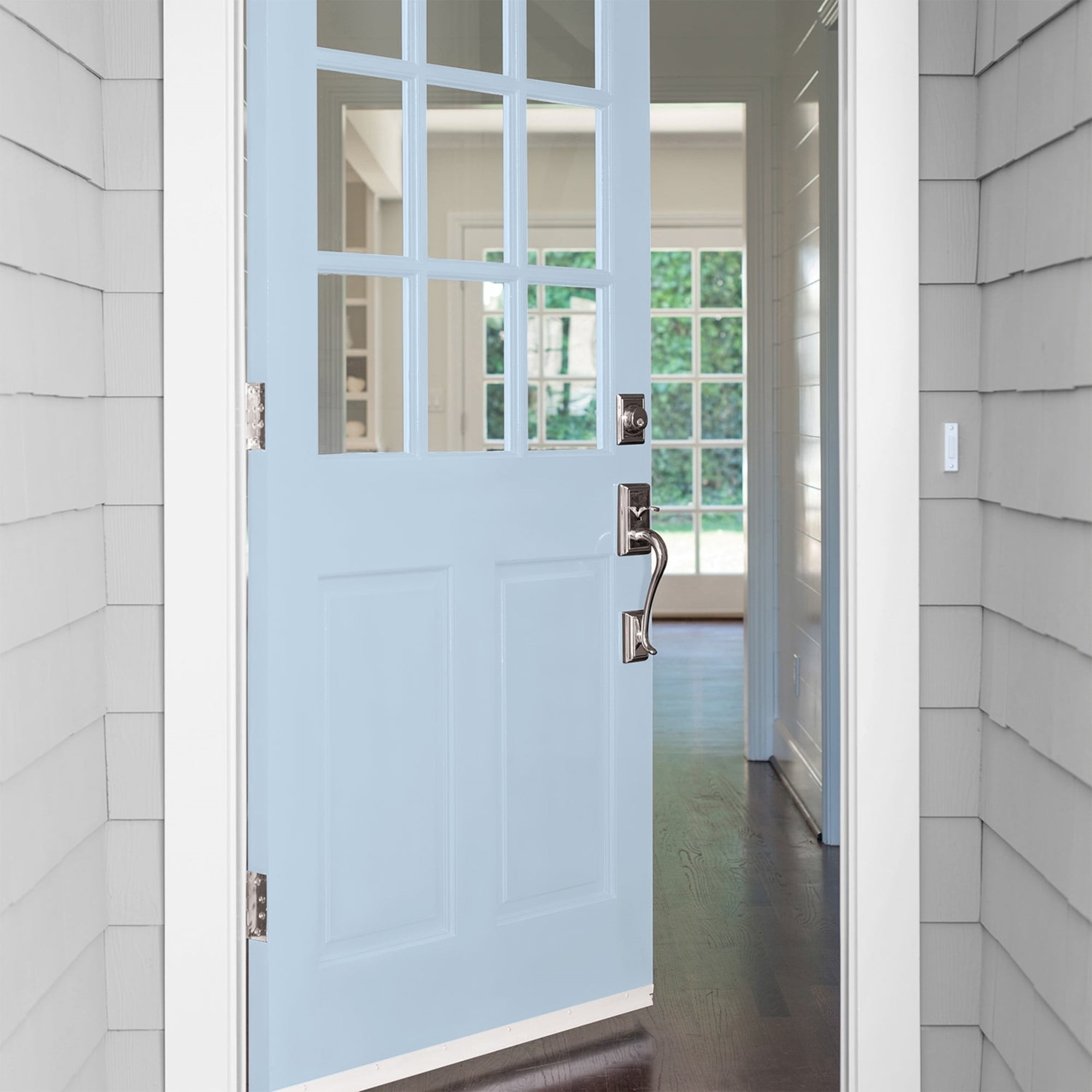Glidden Fundamentals C'est La Vie / Blue, Semi-Gloss Exterior Paint, 1 Gallon