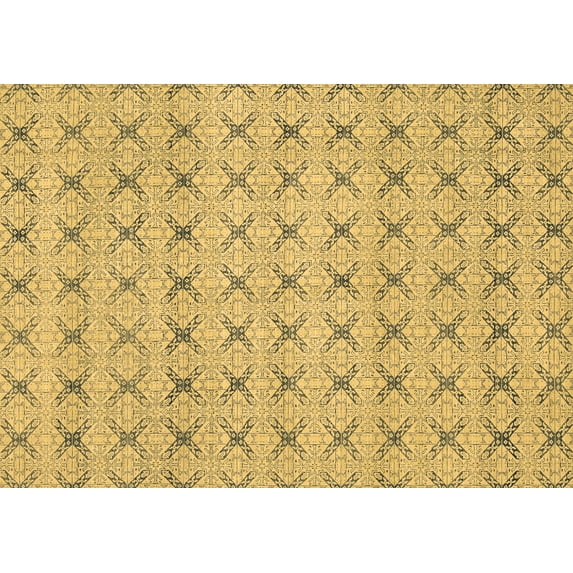 Ahgly Company Indoor Rectangle Abstract Brown Modern Area Rugs, 6' x 9'
