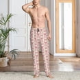 thumbnail image 2 of KLL pink hand drawn bows Mens Pajama Pants for Men,Mens Lounge Pants,Funny Gifts for Men,Men's Pajama Bottoms-Large, 2 of 6