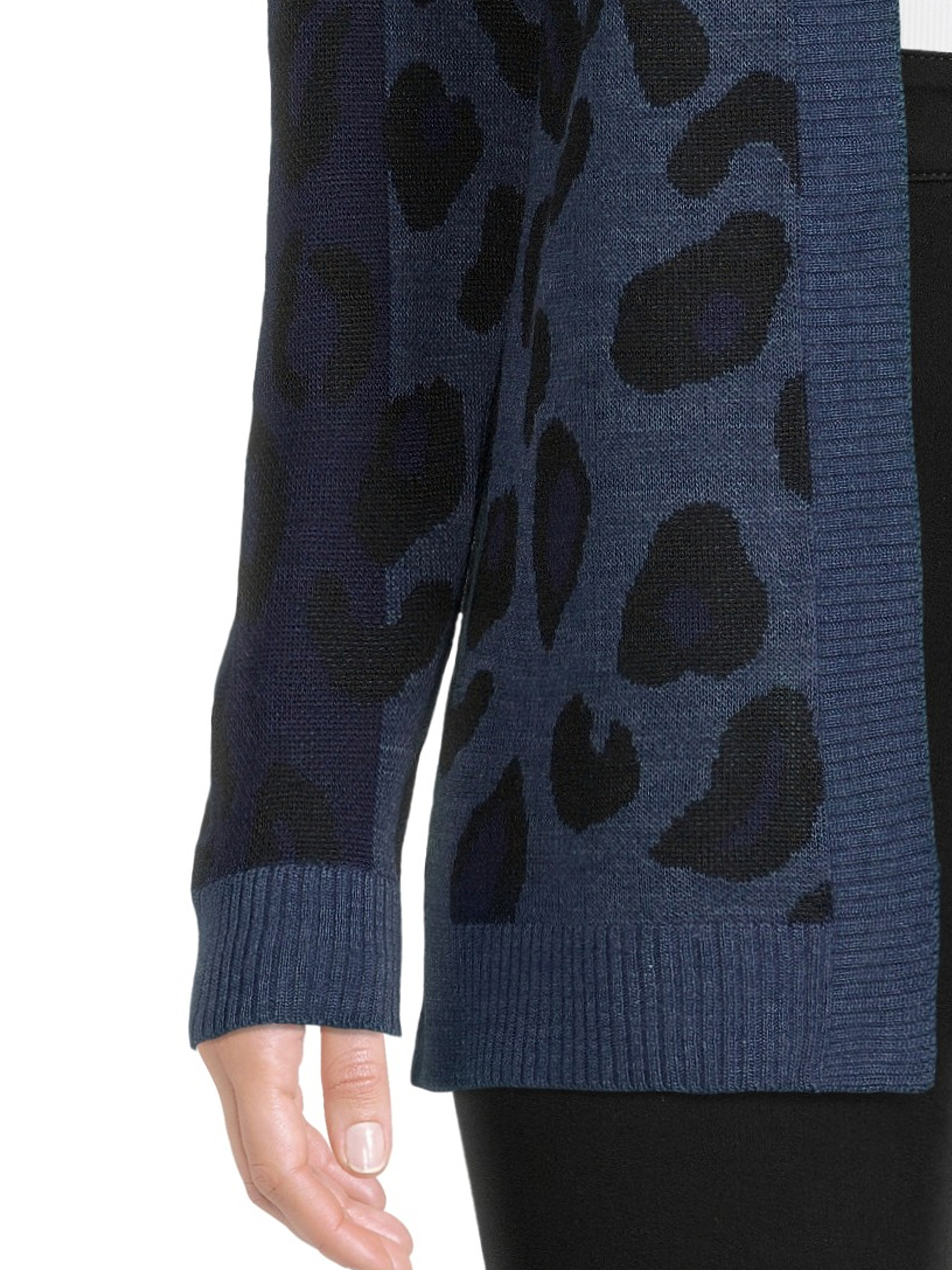 Time and Tru Women's Open Front Animal Cardigan - image 5 of 5