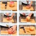 thumbnail image 4 of Herramienta para descorazonar manzanas de alta calidad Yjmei - Fácil de usar y limpiar, descorazonador de manzana resistente con punta fuertemente dentada - Descorazonador de acero inoxidable para man, 4 of 5