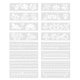 thumbnail image 1 of Hollow-out Design Painting Stencils 6Pcs Drawing Templates For In Creative White Color, 1 of 4