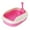 Pink red, variant on Esquirla Cat Li Box Durable Cat Li Container Cat Toilet Easily Clean Practical Ca Pink red