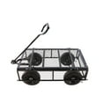 thumbnail image 5 of ACE-GARDEN,1-YEAR-WARRANTY,37"x19.48"x40.15",550 LBS, Heavy Duty with Wheels,Tools cart Wagon Cart Garden cart trucks,transport firewood(Black), 5 of 7