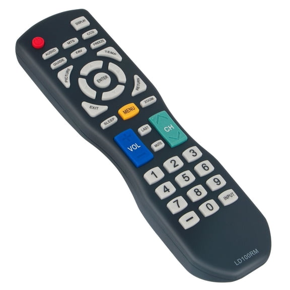 LD100RM Replace Remote for APEX TV JE3708 LD3249 LD3288 LD3288M LD3288T LD4077